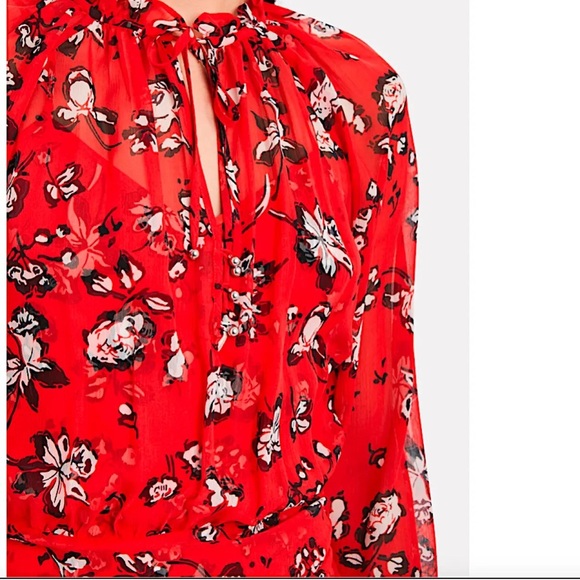 VERONICA BEARD Alena Ruched Floral Dress (D4) - Picture 4 of 11